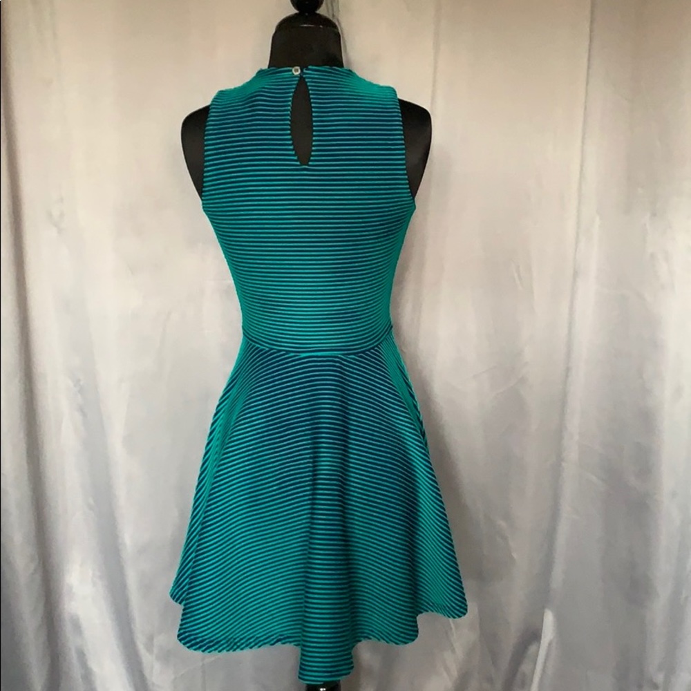Opening Ceremony Mermaid Green Striped Dress Sz 4 - Picture 4 of 8